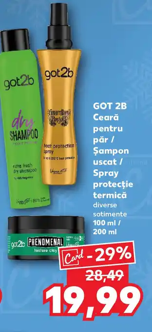 Kaufland GOT 2B Ceară pentru păr / Șampon uscat / Spray protecţie termică Ofertă