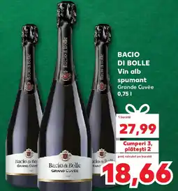 Kaufland BACIO DI BOLLE Vin alb spumant Grande Cuvée Ofertă