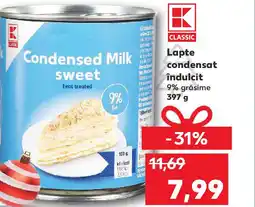 Kaufland Lapte condensat îndulcit Ofertă