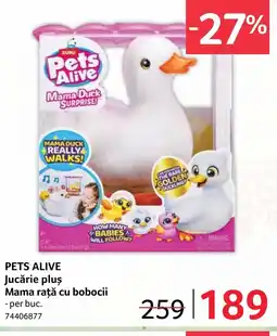 Selgros PETS ALIVE Jucărie pluş Mama rață cu bobocii Ofertă