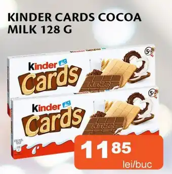 Unicarm KINDER Cards cocoa milk Ofertă