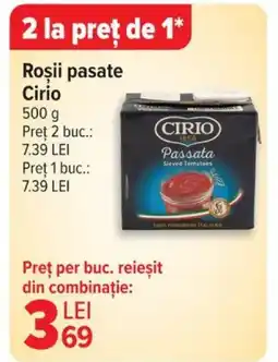 Carrefour Roşii pasate CIRIO Ofertă