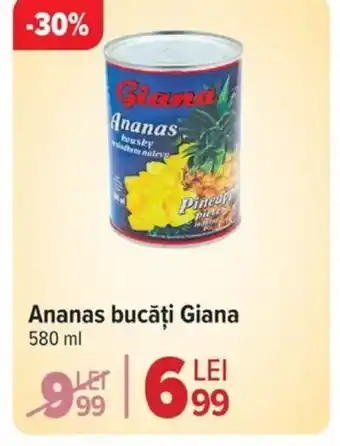 Carrefour Ananas bucăți GIANA Ofertă