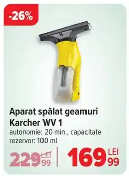 Carrefour Aparat spălat geamuri Karcher WV 1 Ofertă