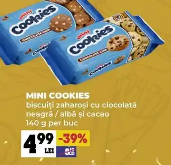 Annabella MINI COOKIES biscuiți zaharoși cu ciocolată neagră / albă şi cacao Ofertă