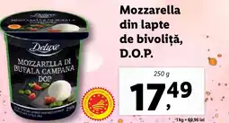 Lidl Mozzarella din lapte de bivoliță, D.O.P. Ofertă