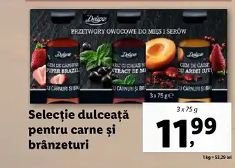 Lidl Selecție dulceață pentru carne și brânzeturi Ofertă