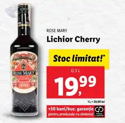 Lidl ROSE MARY Lichior Cherry Ofertă