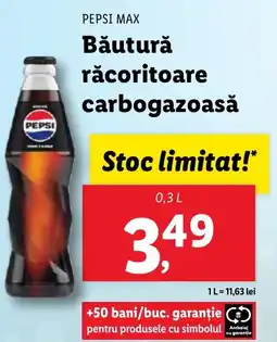 Lidl PEPSI MAX Băutură răcoritoare carbogazoasă Ofertă