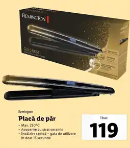 Lidl REMINGTON Placă de păr Ofertă