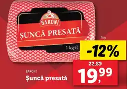 Lidl BARONI Şuncă presată Ofertă