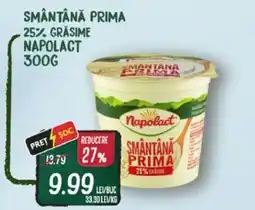 Diana Supermarket Smântână prima 25% grasime NAPOLACT Ofertă