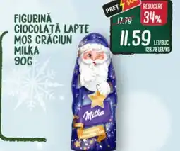 Diana Supermarket Figurină ciocolată lapte mos crăciun MILKA Ofertă