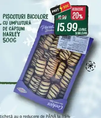 Diana Supermarket Piscoturi bicolore cu umplutură de capsuni HARLEY Ofertă