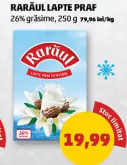 Rarăul lapte praf