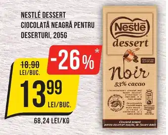 Mega Image NESTLÉ Dessert Ciocolată neagră pentru deserturi Ofertă