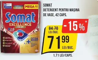 Mega Image SOMAT Detergent pentru maşina de vase, 42 caps. Ofertă