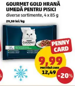 Penny Gourmet gold hrană umedă pentru pisici Ofertă