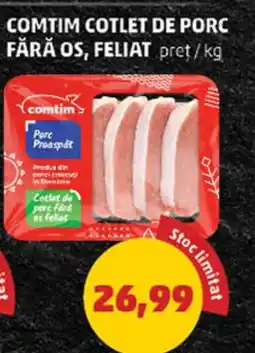 Penny COMTIM Cotlet de porc fără os, feliat Ofertă