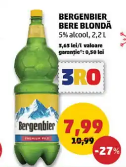 Penny BERGENBIER Bere blondă Ofertă