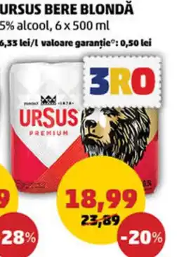 Penny URSUS Bere blondă Ofertă