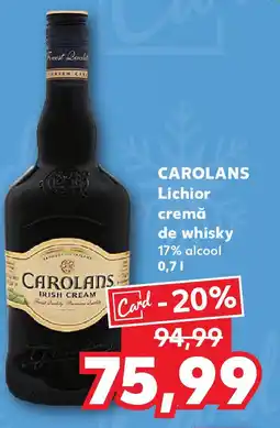 Kaufland CAROLANS Lichior cremă de whisky Ofertă