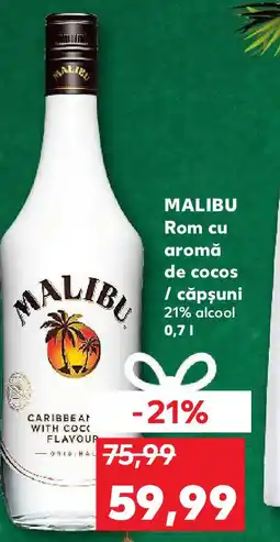 Kaufland MALIBU Rom cu aromă de cocos / căpşuni Ofertă