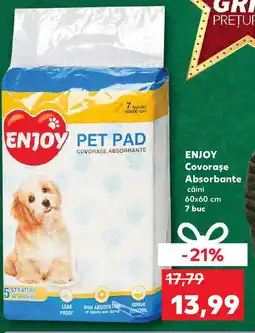 Kaufland ENJOY Covorase Absorbante câini Ofertă