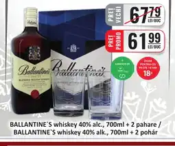 CBA BALLANTINE'S whiskey 40% alc. Ofertă