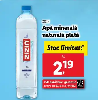 Lidl ZIZIN Apă minerală naturală plată Ofertă