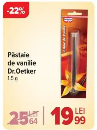 Carrefour Pǎstaie de vanilie Dr.Oetker Ofertă