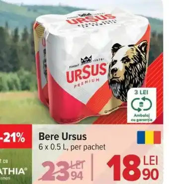 Carrefour Bere URSUS Ofertă