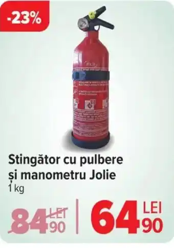 Carrefour Stingător cu pulbere şi manometru Jolie Ofertă