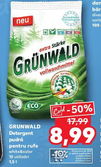 Kaufland GRUNWALD Detergent pudră pentru rufe Ofertă