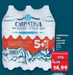 Kaufland CARPATINA Ара minerală naturală Ofertă