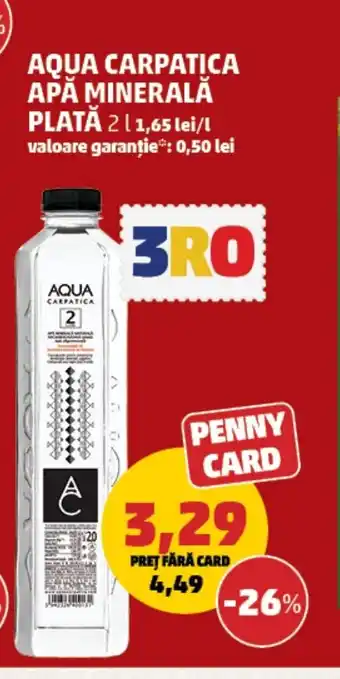 Penny AQUA CARPATICA Apă minerală plată Ofertă