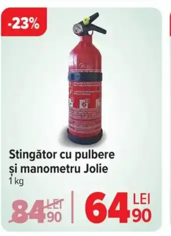 Carrefour Stingător cu pulbere şi manometru Jolie Ofertă