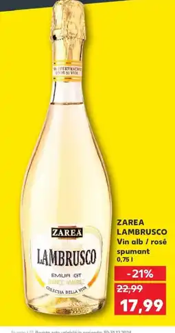 Kaufland ZAREA LAMBRUSCO Vin alb / rosé spumant Ofertă