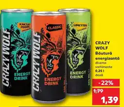 CRAZY WOLF Băutură energizantă