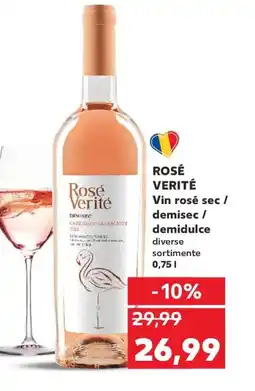 Kaufland ROSÉ VERITÉ Vin rosé sec / demisec / demidulce Ofertă