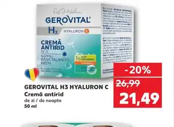 Kaufland GEROVITAL H3 HYALURON C Cremă antirid Ofertă