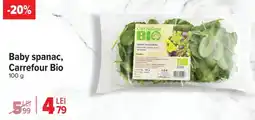 Carrefour Baby spanac, Carrefour Bio Ofertă