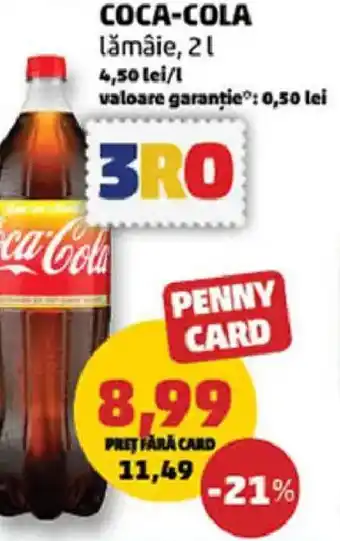 Penny COCA-COLA lămâie Ofertă