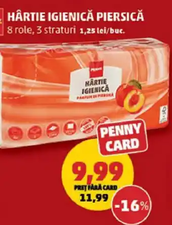 Penny Hârtie igienică piersică Ofertă