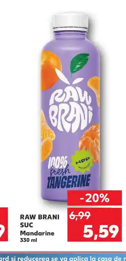 Kaufland RAW BRANI SUC Mandarine Ofertă