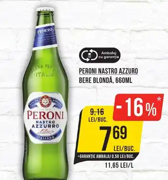 Mega Image PERONI NASTRO AZZURO Bere blondă Ofertă