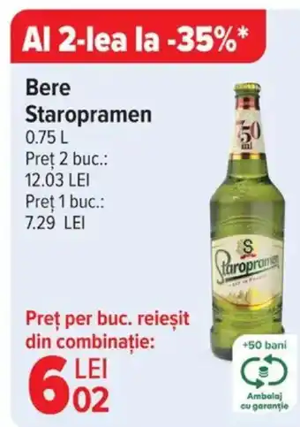 Carrefour Bere Staropramen Ofertă