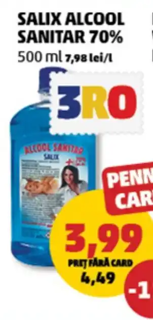 Penny Salix alcool sanitar 70% Ofertă