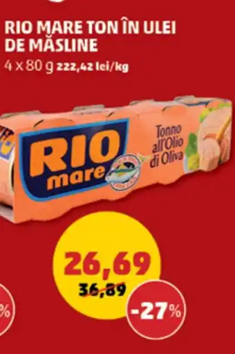 Penny Rio mare ton în ulei de măsline Ofertă