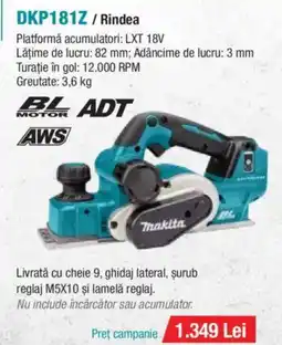 Makita MAKITA DKP181Z/Rindea Ofertă